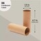 36 Pack Brown Cardboard Tubes for Crafts, DIY Craft Paper Roll (1.6 x 4.7 In)